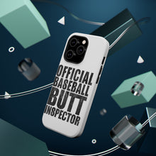 DistinctInk ToughCase for Apple iPhone, Compatible with MagSafe Charging - Official Baseball Butt Inspector