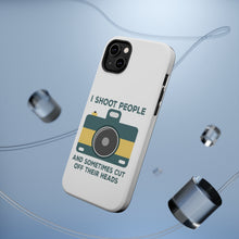 DistinctInk ToughCase for Apple iPhone, Compatible with MagSafe Charging - I Shoot People - Photography
