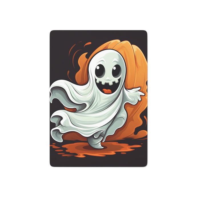 DistinctInk Playing / Poker Cards with Silly Specter Sprites Design for Halloween