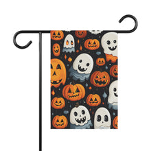 DistinctInk Garden & House Banner Flag with Spooky Halloween Night Design for Halloween