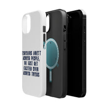 DistinctInk ToughCase for Apple iPhone, Compatible with MagSafe Charging - Engineers Aren't Boring Excited Over Boring Things