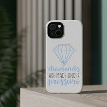 DistinctInk ToughCase for Apple iPhone, Compatible with MagSafe Charging - Diamonds Are Made Under Pressure