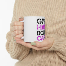 DistinctInk Glossy White Coffee / Tea Mug - Gym Hair Don't Care