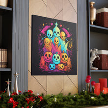 DistinctInk Canvas Wall Art with The Joy of Connecting for Halloween LGBTQ+ Pride