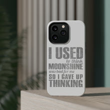 DistinctInk ToughCase for Apple iPhone, Compatible with MagSafe Charging - I Used to Think Moonshine Was Bad For Me