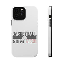 DistinctInk ToughCase for Apple iPhone, Compatible with MagSafe Charging - Basketball is in My Blood