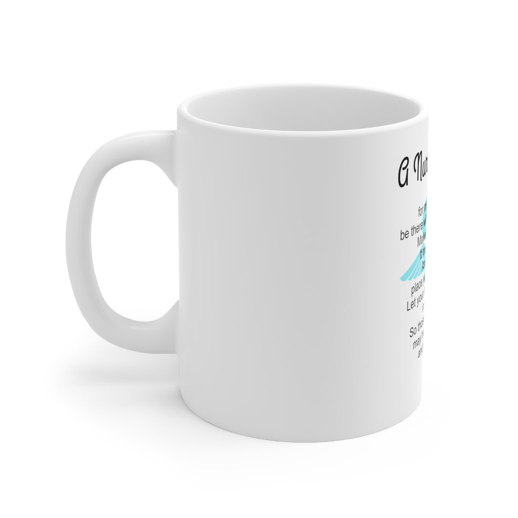 Glossy White Coffee / Tea Mug - A Nurse's Prayer, view 2