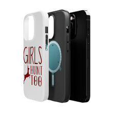 DistinctInk ToughCase for Apple iPhone, Compatible with MagSafe Charging - Girls Hunt Too - Deer