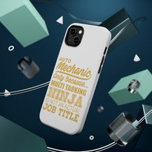 DistinctInk ToughCase for Apple iPhone, Compatible with MagSafe Charging - Auto Mechanic Multi Tasking Ninja