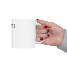 DistinctInk Glossy White Coffee / Tea Mug - I Am Fine - Blood Splatter