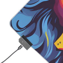 DistinctInk LED Gaming Mouse Pad with A World of Words Design for LGBTQ+ Pride
