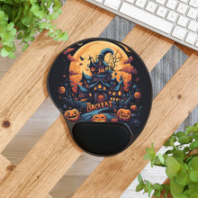 DistinctInk Mouse Pad with Wrist Rest  with Spooky Sweet Treats Design for Halloween