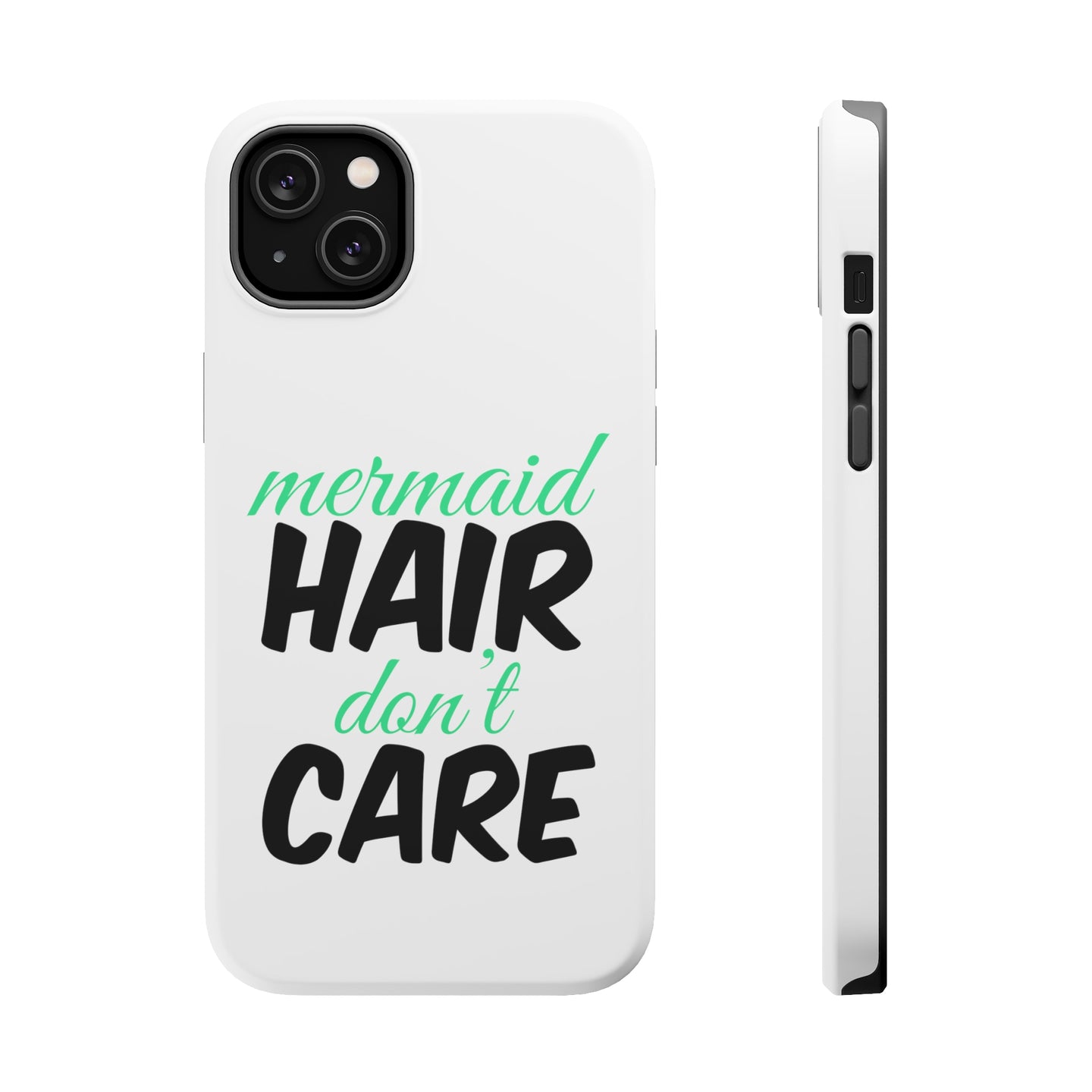 DistinctInk ToughCase for Apple iPhone, Compatible with MagSafe Charging - Mermaid Hair Don't Care