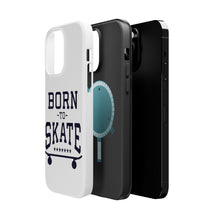 DistinctInk ToughCase for Apple iPhone, Compatible with MagSafe Charging - Born to Skate - Skating