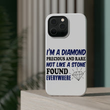 DistinctInk ToughCase for Apple iPhone, Compatible with MagSafe Charging - I'm a Diamond Precious Rare Not Everywhere