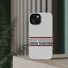 DistinctInk ToughCase for Apple iPhone, Compatible with MagSafe Charging - Wish Together Swish Together Basketball