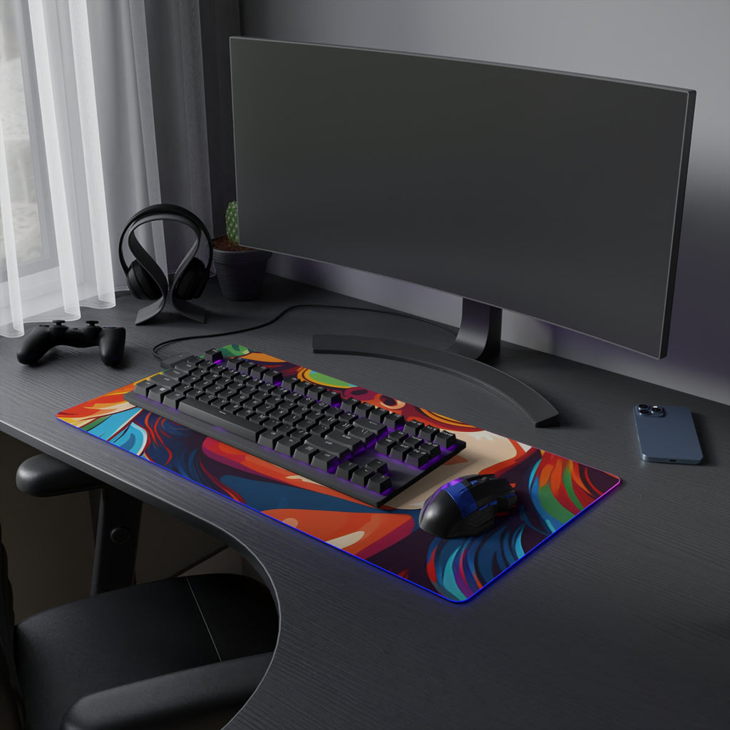 LED Gaming Mouse Pad with Addictive Adventure Story Design for LGBTQ+ Pride, view 15