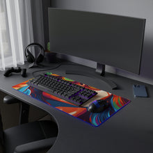DistinctInk LED Gaming Mouse Pad with Addictive Adventure Story Design for LGBTQ+ Pride