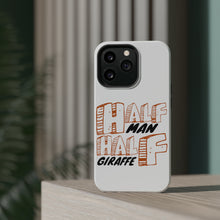 DistinctInk ToughCase for Apple iPhone, Compatible with MagSafe Charging - Half Man Half Giraffe