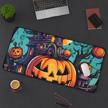 DistinctInk Desk Mat with Trick or Treat Parade Design for Halloween