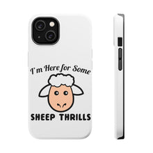 DistinctInk ToughCase for Apple iPhone, Compatible with MagSafe Charging - I'm Here for Some SHEEP Thrills