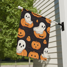 DistinctInk Garden & House Banner / Flag with Haunted Skeleton Pumpkin Patch Design for Halloween