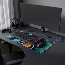DistinctInk LED Gaming Mouse Pad with The Enduring Beauty of Writing Design for Halloween  LGBTQ+ Pride