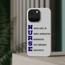 DistinctInk ToughCase for Apple iPhone, Compatible with MagSafe Charging - Nurse Never Gives Up