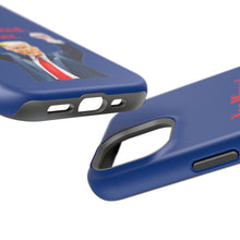 Dual Layer Tough Case for Apple iPhone, Compatible with MagSafe - Trump ‘You Missed, Loser’ Design & Blue Background
