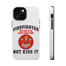 DistinctInk ToughCase for Apple iPhone, Compatible with MagSafe Charging - Firefighter - Job is to Save You