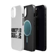 DistinctInk ToughCase for Apple iPhone, Compatible with MagSafe Charging - Addicted to Skating