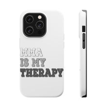 DistinctInk ToughCase for Apple iPhone, Compatible with MagSafe Charging - MMA Is My Therapy