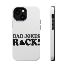 DistinctInk ToughCase for Apple iPhone, Compatible with MagSafe Charging - Dad Jokes Rock