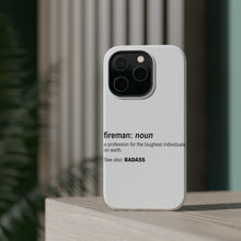 DistinctInk ToughCase for Apple iPhone, Compatible with MagSafe Charging - Fireman Definition Profession for Toughest