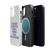 DistinctInk ToughCase for Apple iPhone, Compatible with MagSafe Charging - Wear Perfume Called "New Car Interior"
