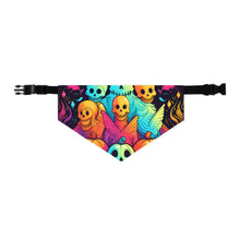 DistinctInk Adjustable Pet Banana Collar with The Joy of Connecting Design for Halloween LGBTQ+ Pride