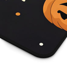 DistinctInk Desk Mat with Spooky Skeleton Pumpkin Patch Design for Halloween