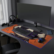 DistinctInk LED Gaming Mouse Pad with Skelly's Halloween Bash Design for Halloween