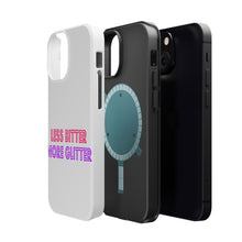 DistinctInk ToughCase for Apple iPhone, Compatible with MagSafe Charging - Less Bitter More Glitter