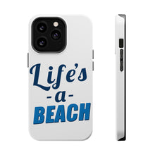 DistinctInk ToughCase for Apple iPhone, Compatible with MagSafe Charging - Life's a Beach