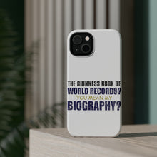 DistinctInk ToughCase for Apple iPhone, Compatible with MagSafe Charging - Guinness Book Of Records - My Biography