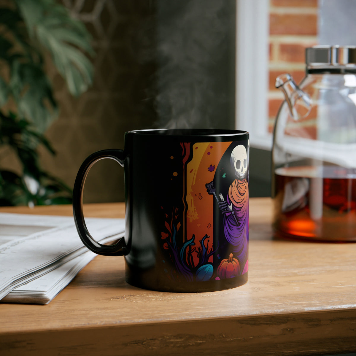 Black Coffee Mug - The Paths We Choose for Halloween LGBTQ+ Pride, view 12