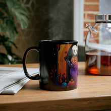 DistinctInk Black Coffee Mug - The Paths We Choose for Halloween LGBTQ+ Pride