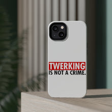 DistinctInk ToughCase for Apple iPhone, Compatible with MagSafe Charging - Twerking is Not a Crime