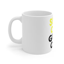 DistinctInk Glossy White Coffee / Tea Mug - Suns Out, Guns Out