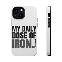 DistinctInk ToughCase for Apple iPhone, Compatible with MagSafe Charging - My Daily Dose of Iron Golf