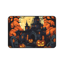 DistinctInk Desk Mat with Darkness Falls on Halloween Design for Halloween