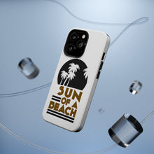 DistinctInk ToughCase for Apple iPhone, Compatible with MagSafe Charging - Sun of a Beach