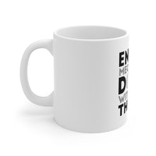 DistinctInk Glossy White Coffee / Tea Mug - Engine Mechanics Do It With More Thrust