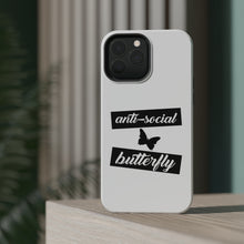 DistinctInk ToughCase for Apple iPhone, Compatible with MagSafe Charging - Anti-Social Butterfly